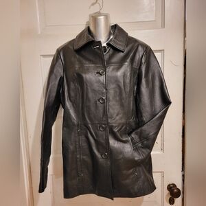 East 5th Black Lightweight Shirt Jacket with Sleek Fit